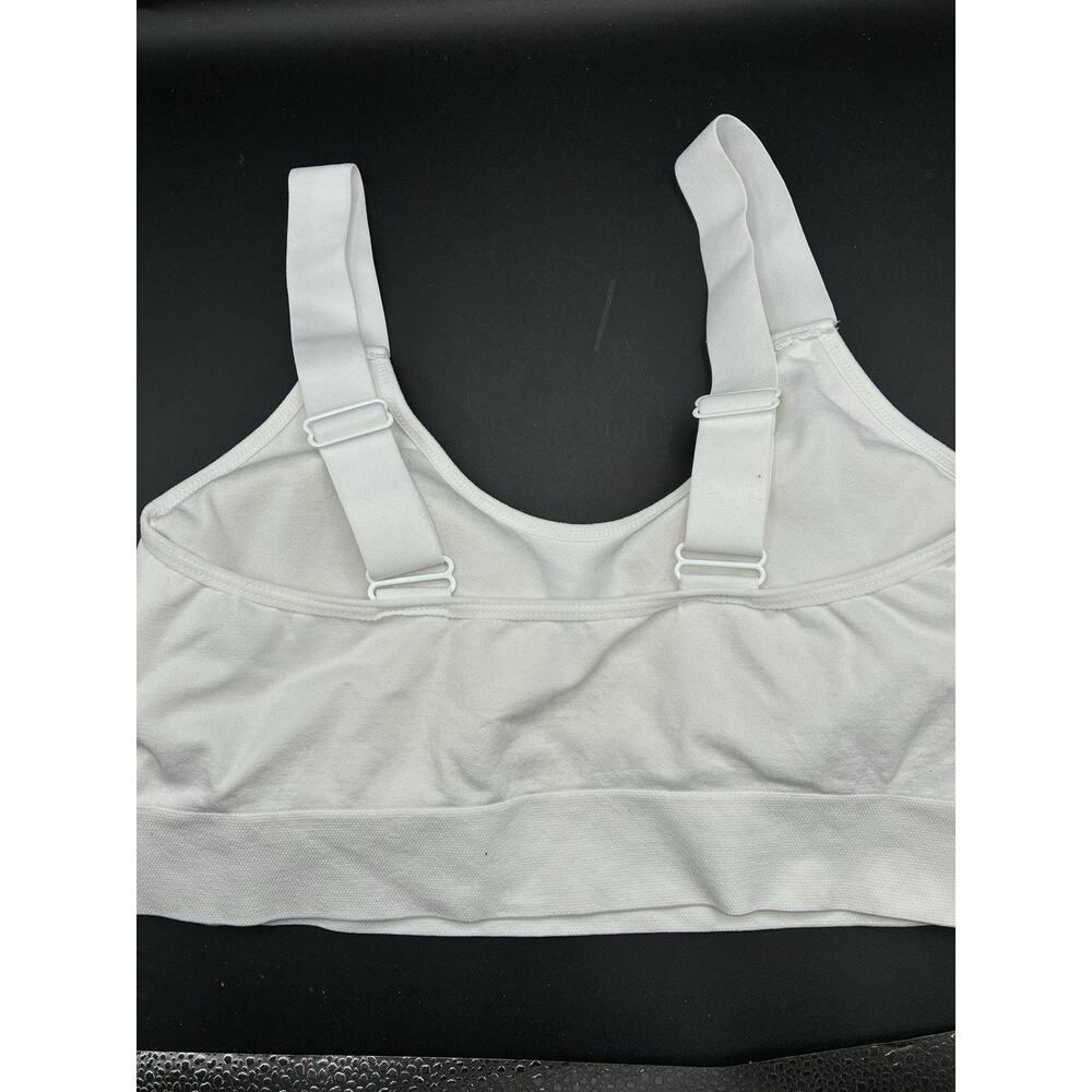 Juicy Couture White Sports Bra/Bralette Rhinestones & Padded Size 1X - Picture 6 of 6